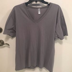 Men’s American Apparel V Neck T-Shirt - Large